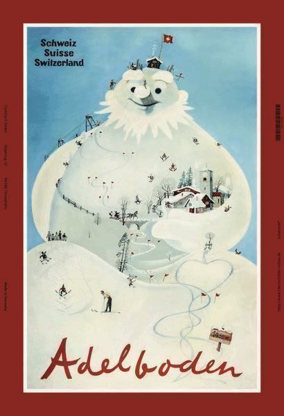 Insegne: Blechschild-ADELBODEN SCHNEEMANN – Nuovo e nell'imballaggio originale da Rupperswil venduto da big-one-sale