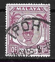 Perak 1950: Sultan mit Vollstempel IPOH