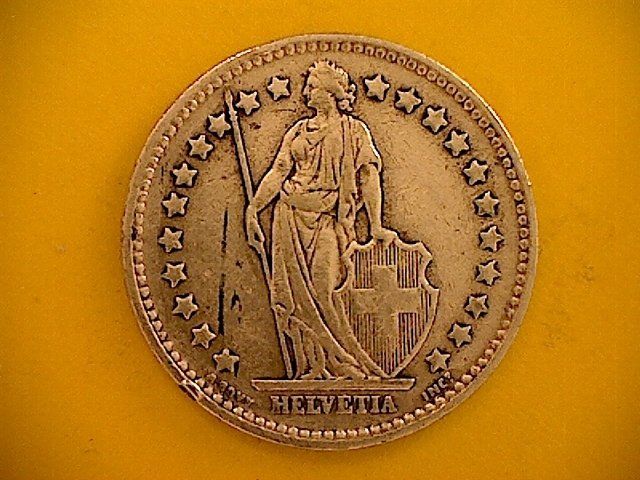Alle Münzen: 1 Fr. 1936 – Gebraucht aus Buchs AG von Ged8 1