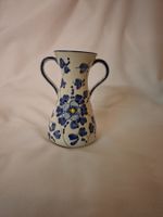 Vase A. Di Simone Keramik blau bemalt gebraucht 15cm hoch