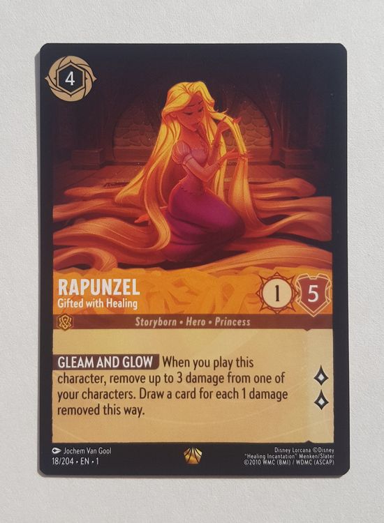 Lorcana Rapunzel Gifted with Healing Legendary 18/204 Kaufen auf Ricardo
