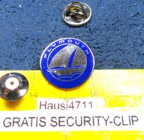 PLYMOUTH US-CAR AUTO LOGO ENAMEL MIT SECURITY-CLIP