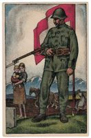 Nationalspende Nr. 1 Schutze der Grenzwacht, gelaufen 1918