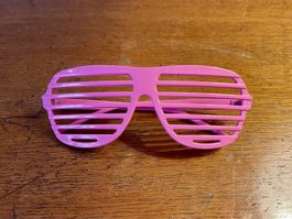 Pink Shutter Shades Sunglasses Retro Party Vintage