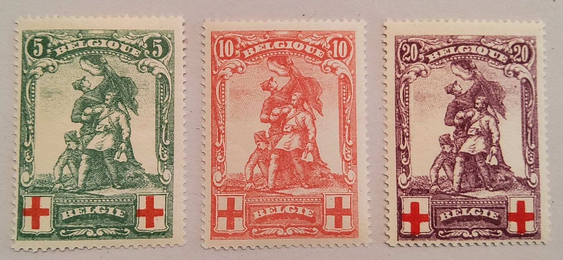 Alle Briefmarken: Belgien Rotes Kreuz 1914 postfrisch – Neu (gemäss Beschreibung) aus Buchrain von mue_kru