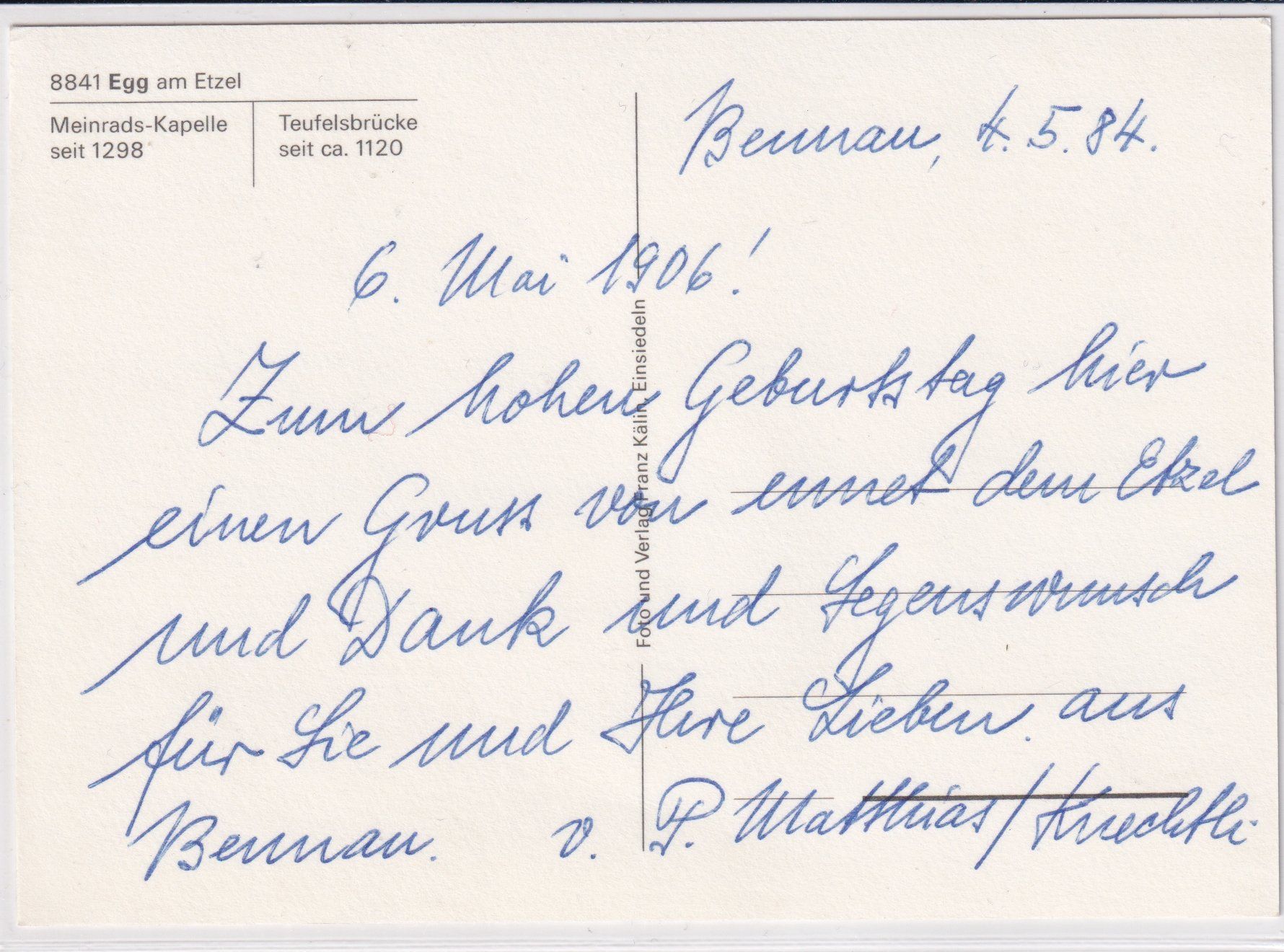 Cartes postales: Egg (Einsiedeln) /bn – D'occasion à Hombrechtikon par Rudolf07 1