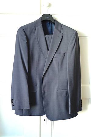 BOSS Anzug Gr. 50 Sehr guter Zustand! Graublau