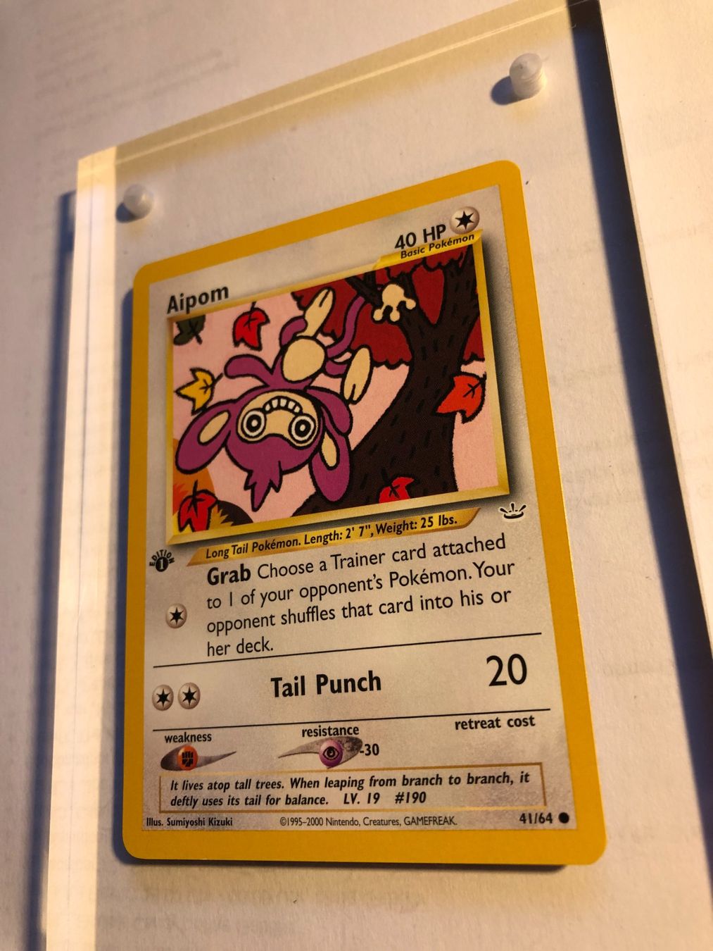 Sammelbilder & Trading cards: Aipom 1st Neo Revelation - MINT - ab 1.- – Gebraucht aus Giubiasco von dan_pr8b 2