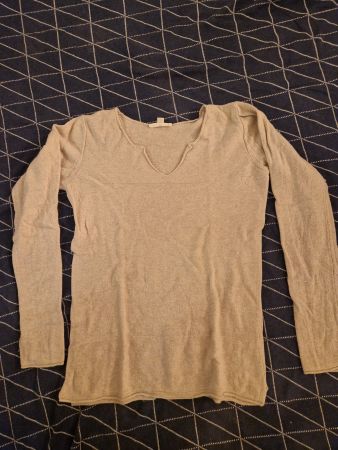 Esprit Wollpullover Beige Gr. M flauschig warm Herbst