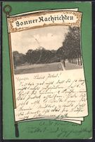 Grusskarten-AK Bonn, Kaiserplatz mit Bau