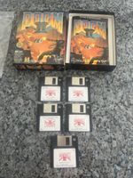 Rare jeu Doom II pour PC IBM 3.5 disquettes et manuel
