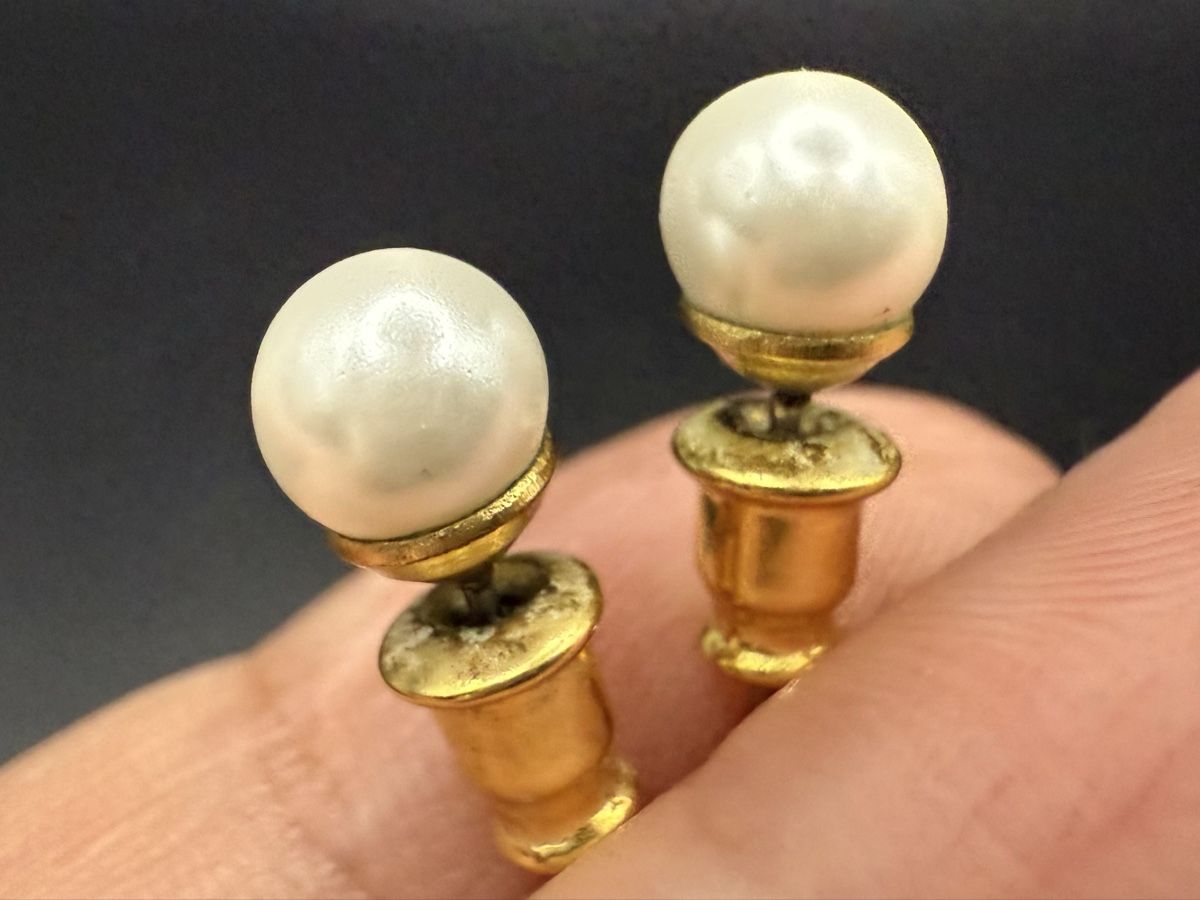 Orecchini pendenti & Orecchini a lobo: Vintage raffinierte elegante Perlen Ohrringe – Usato da Lamone venduto da LaCantinaMagica 2