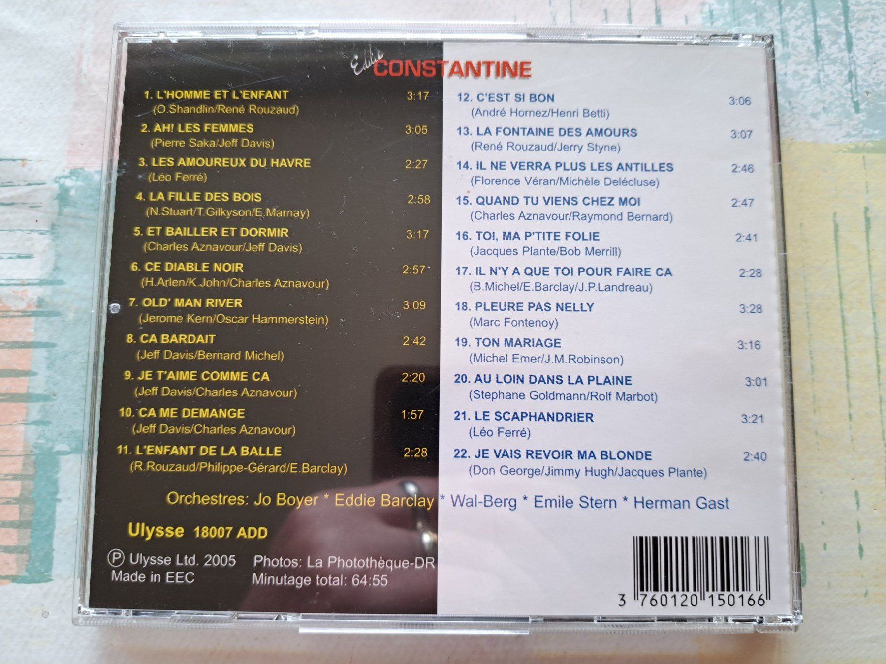 CDs: Cd Eddie Constantine - 22 succès  – Gebraucht aus Pully von bro_n52j 1