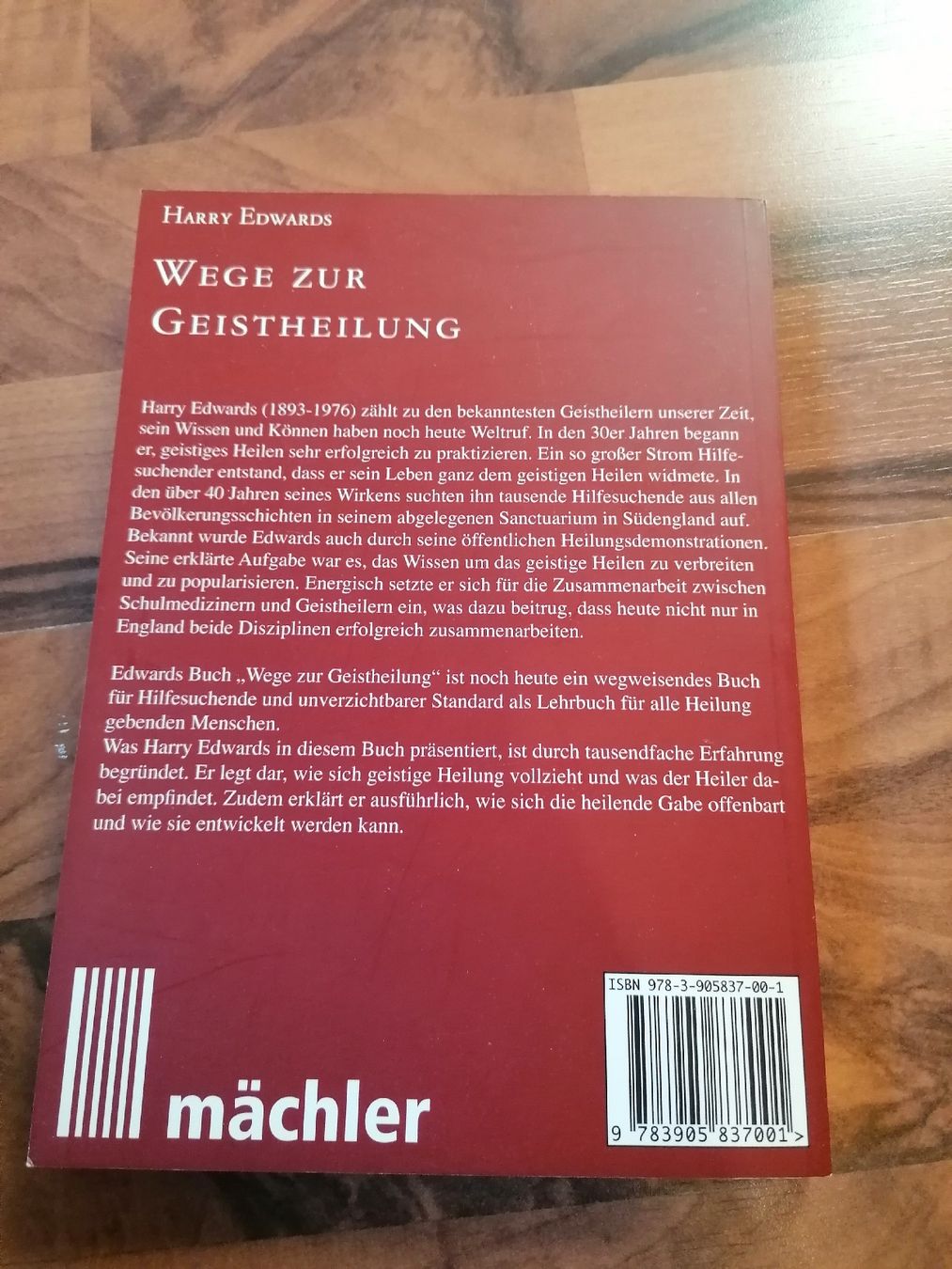 Libri: Wege zur Geistheilung - Harry Edwards – Usato da Wahlen b. Laufen venduto da Aweiss 2