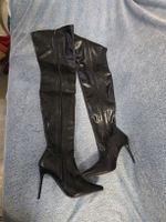 Sexy Overknee Stiefel mit Spitze Gr. 39.5 – Absatz ca. 10 cm