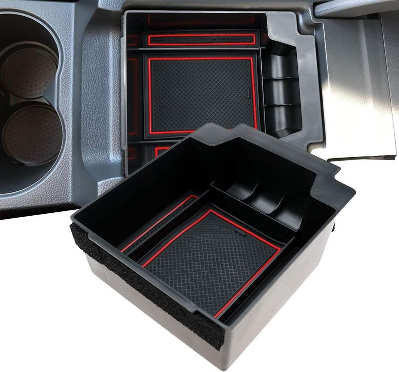 Tesla Model 3/Y Mittelarmlehnen Aufbewahrung - Doppelschicht Box Für Handy & Brillen