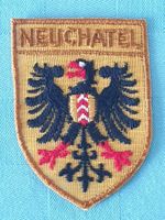 Vintage Badge Kantons Wappen NEUCHATEL ST. GALLER STICKEREI