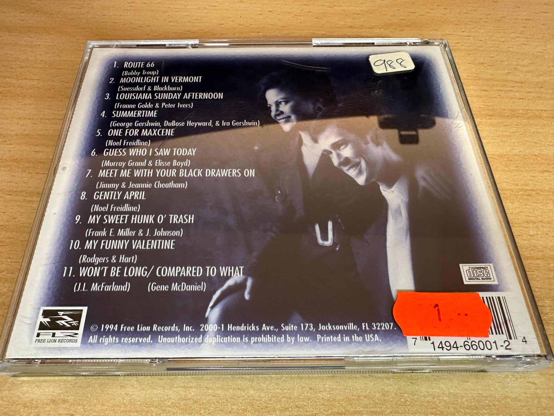 CD: Noel Freidline Trio Featuring Renée Dicker - One For Maxcene – Usato da Rikon im Tösstal venduto da Alpenmutz 1