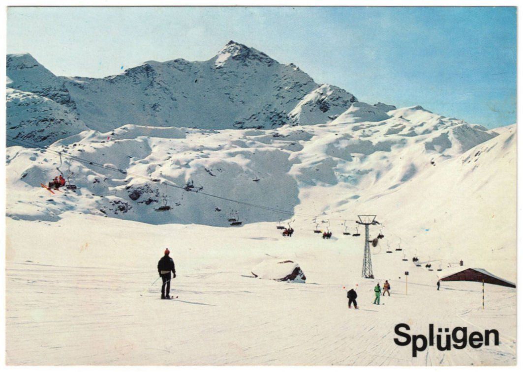 Cartoline postali: Splügen - Sessellift Alp Tambo – Usato da Binningen venduto da Mountainrider