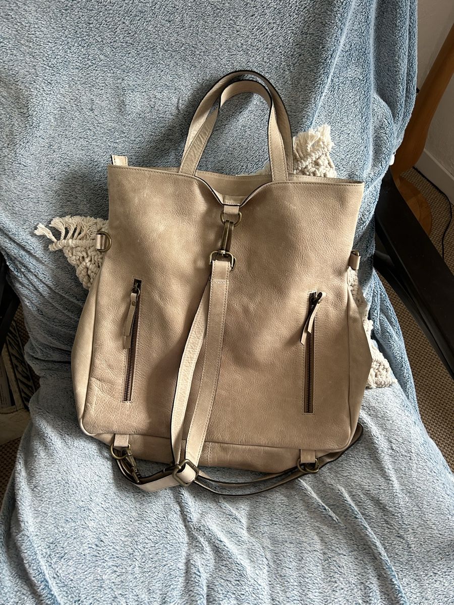 Zaini: Rucksack-Tasche Leder beige – Usato da Wohlen b. Bern venduto da Honeypie 1