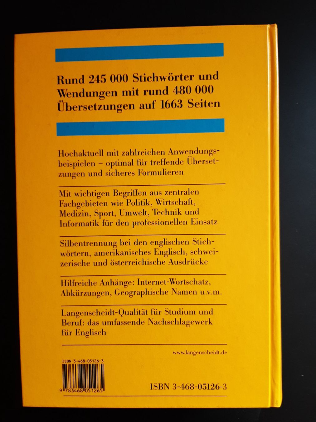 Bücher: Grosswörterbuch Langenscheidt Englisch-Deutsch – Gebraucht aus Büren an der Aare von Ruebli4 1