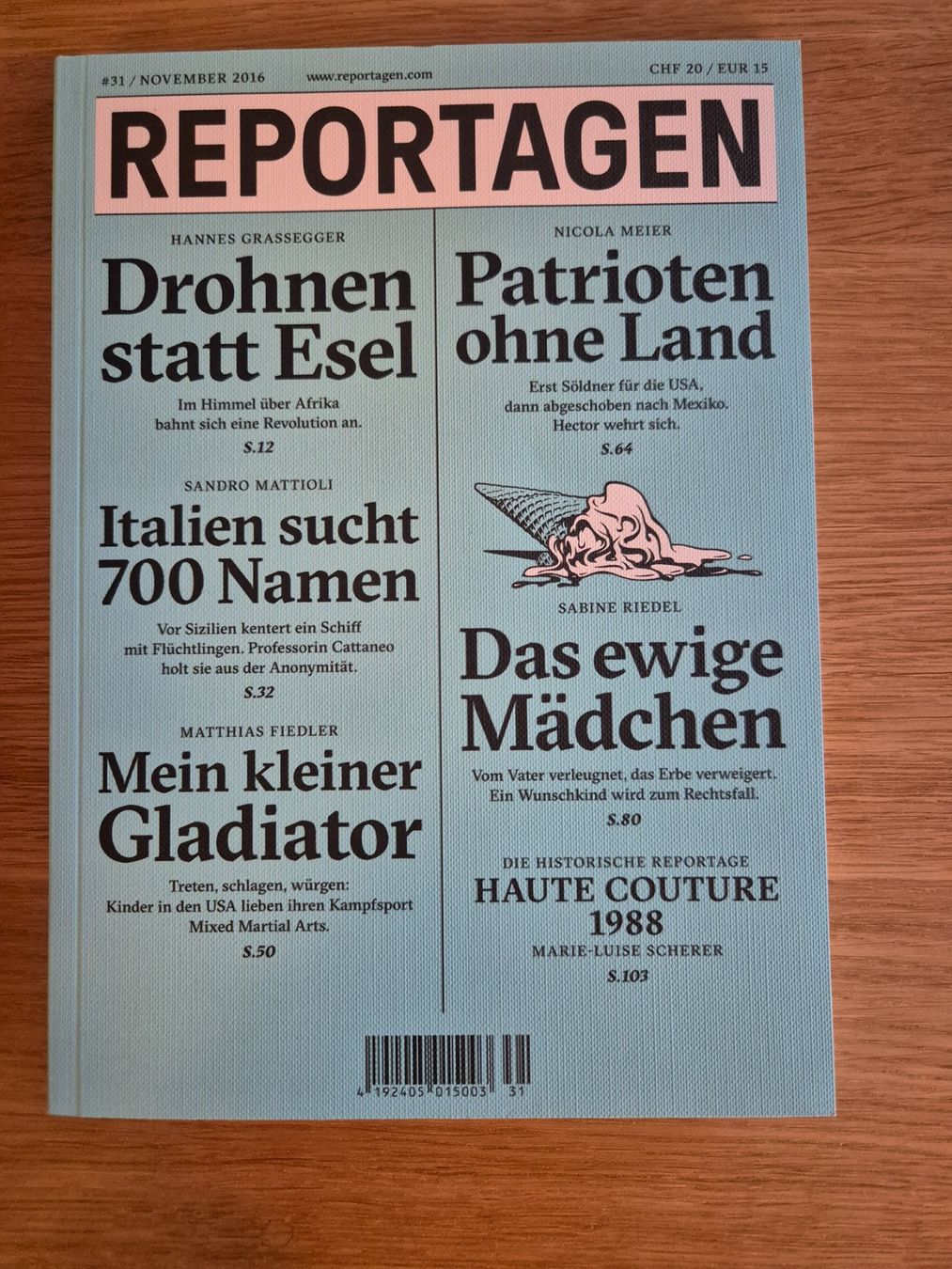 Riviste & Magazine: Reportagen #31 – Usato da Bern venduto da miruslav