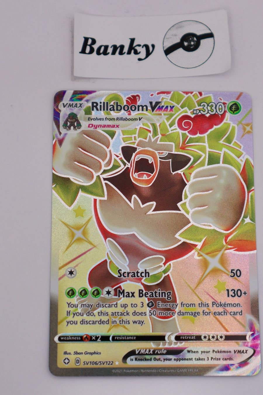 Pokémon Carte collezionabili: Pokemon Rillaboom Vmax NM EN – Usato da Biel-Benken BL venduto da Banky