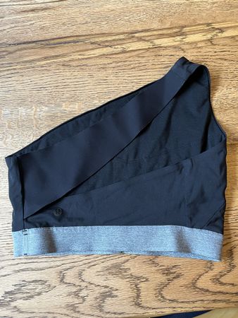 Lululemon Sport BH asymmetrisch Schwarz, Grösse 6