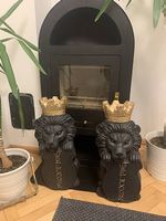 Paar grosse Deco Löwen ideal für Eingangsbereich o.ä.