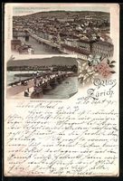 Vorläufer-Lithographie Zürich, 1895, Q