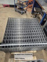 Stahlgitter 64 Stück 4mm Stahldraht 1160x1140mm