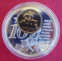 Litauen 10 Litas Gold/Silber Gedenkmünze 2006 - Zertifikat