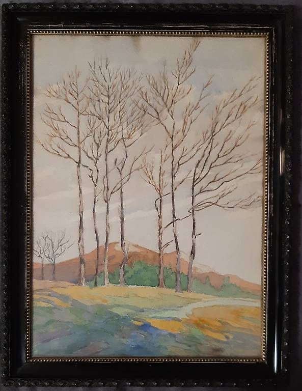 Dipinti: Aquarell Bäume in Landschaft – Usato da Schaan venduto da jud_59jg