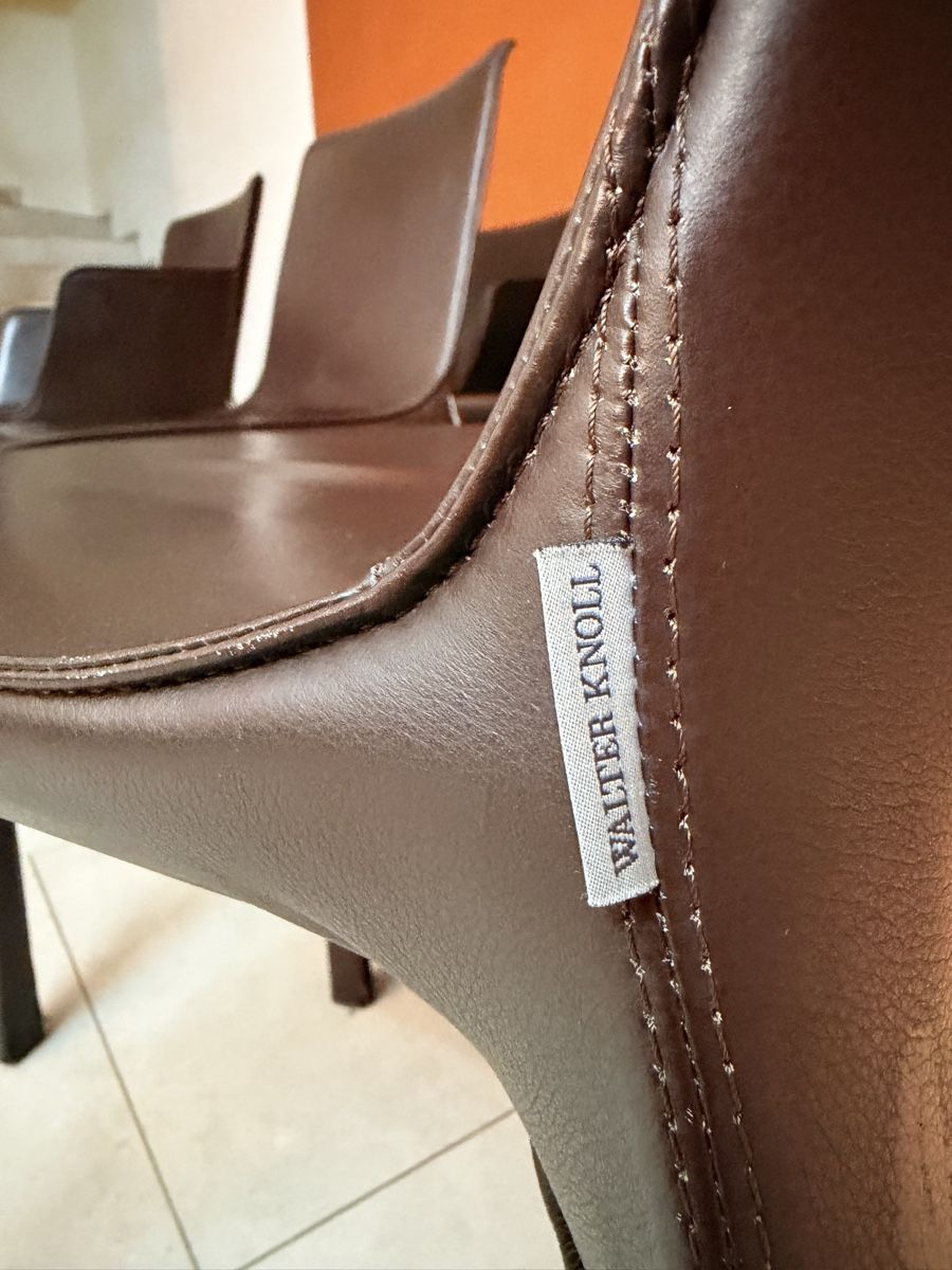 Knoll Stühle: Walter Knoll Gio Lederstuhl - 6er Set  – Gebraucht aus Grenchen von Nur_2540 7