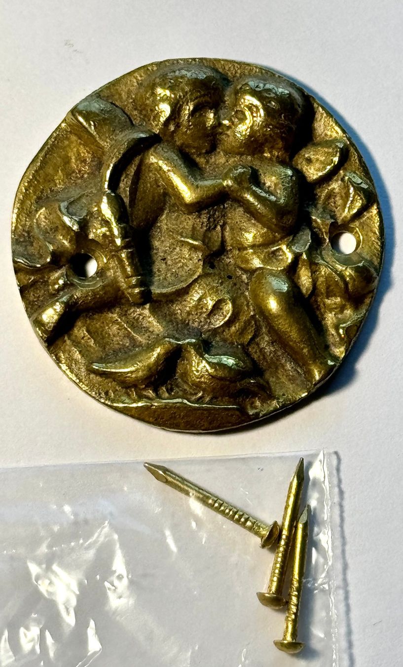 Statuette: 2 Engel aus Ismailia (Ägypten) aus Messing – Usato da Röschenz venduto da Sharjah 1