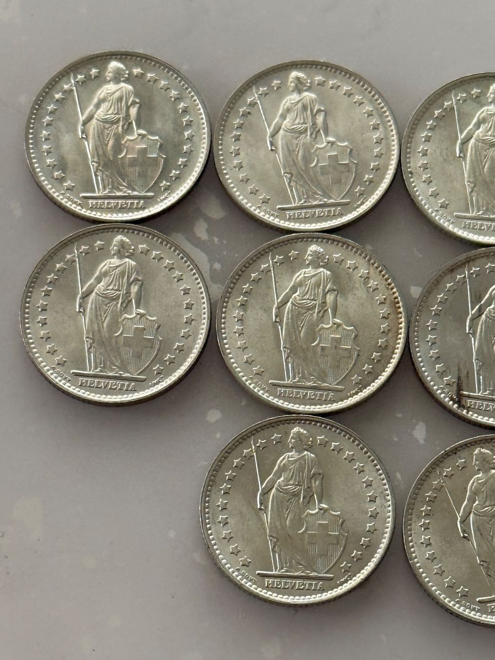 Tutti le monete: 10 x 1 Franken 1966  Silber  Stgl – Nuovo (secondo la descrizione) da Wallisellen venduto da SWISS_SILVER1 4