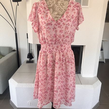 Sommerkleid Blumenmuster Gr. L