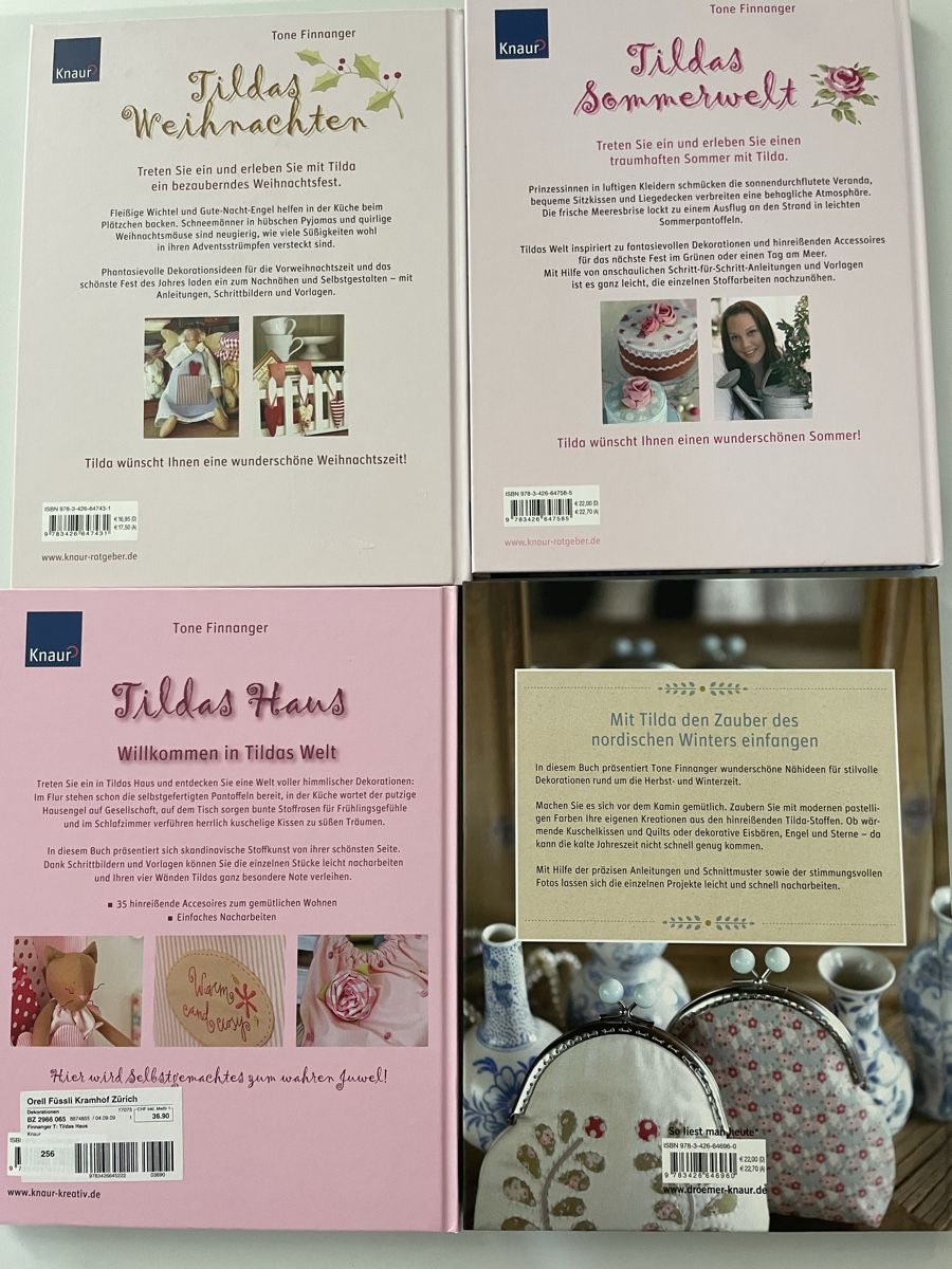 Libri: 4x Tone Finnanger Tildas Buch Collection – Usato da Menziken venduto da FS-Creativity 1
