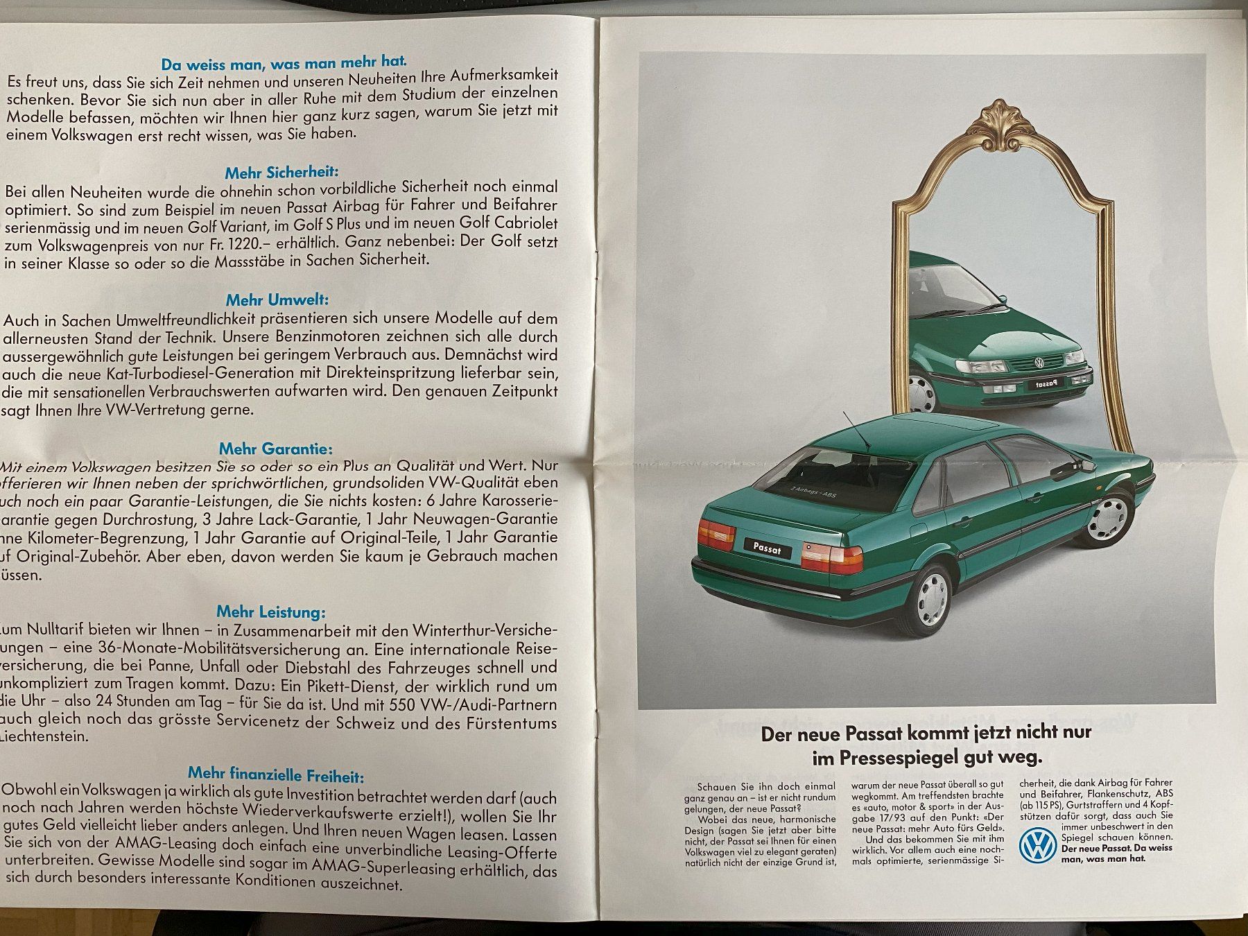 Riviste & Magazine: Magazin Neu: Volkswagen mit Datenblättern – Usato da Alpnach-Dorf venduto da Hess-Automobile 1