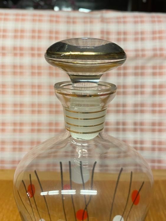 Caraffe: 2)) Eine Karaffe mit grafischem Dekor 50er Jahre – Usato da Flawil venduto da sonnengeist 3