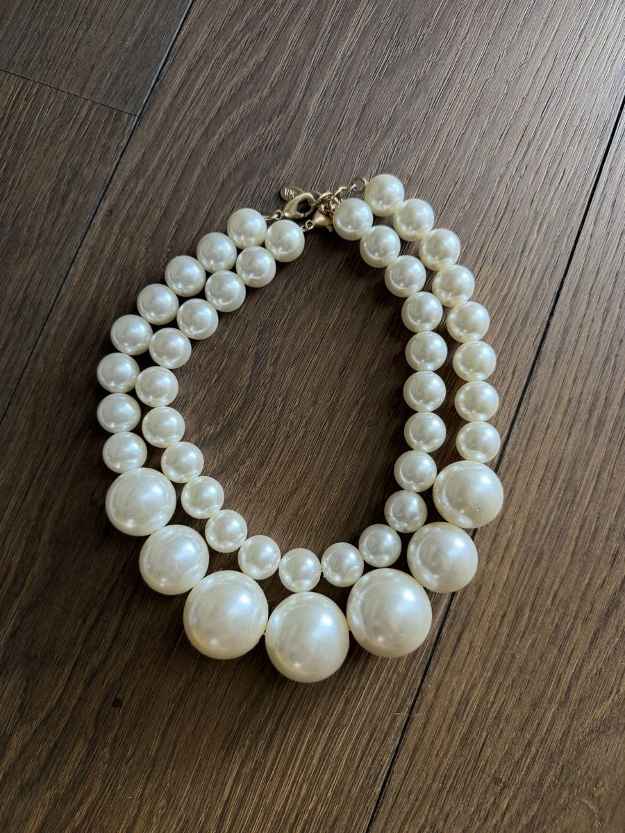 Perle (finte): ZARA Set mit 3 Halsketten mit Perlen, Modeschmuck – Nuovo (secondo la descrizione) da Maur venduto da my_private_sale 1