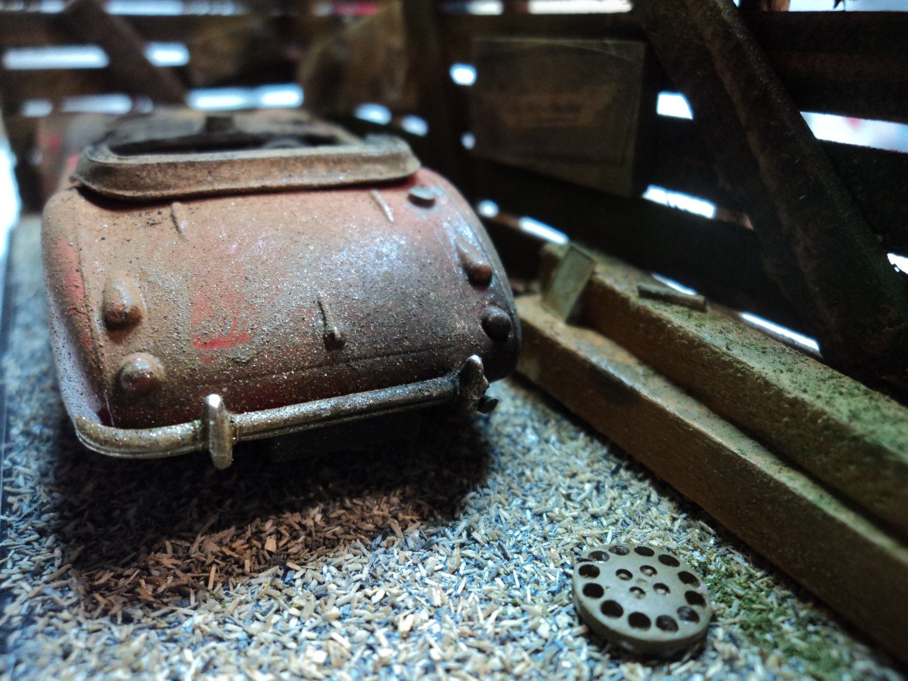Kits de montage: Austin Healey 3000 1/43 Diorama Hinterhof – D'occasion à Schwarzenburg par modelCARama 6