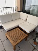 Ecksofa Balkonmöbel Holz mit Tisch gebraucht