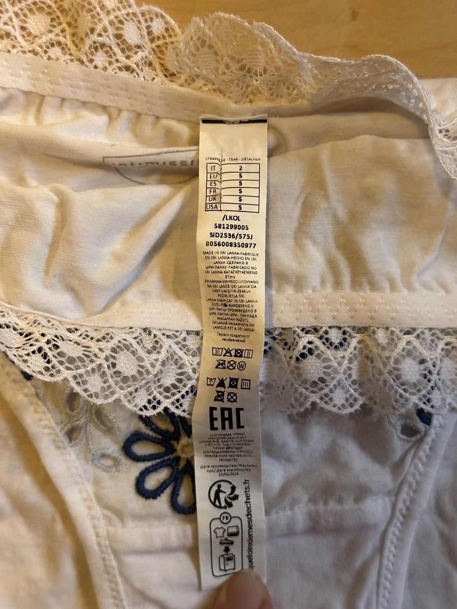 Intimissimi Altra biancheria intima: Intimissimi Set, Baumwolle, Weiss, Grösse 80B, Blumenmuster – Nuovo (secondo la descrizione) da Hergiswil NW venduto da kaufe_at_kaufmann 8