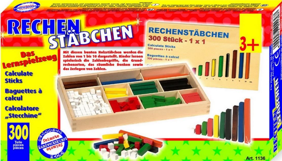 Giocattoli: Rechenstäbchen, Mathematikstäbchen – Nuovo e nell'imballaggio originale da Wettingen venduto da Swala 2