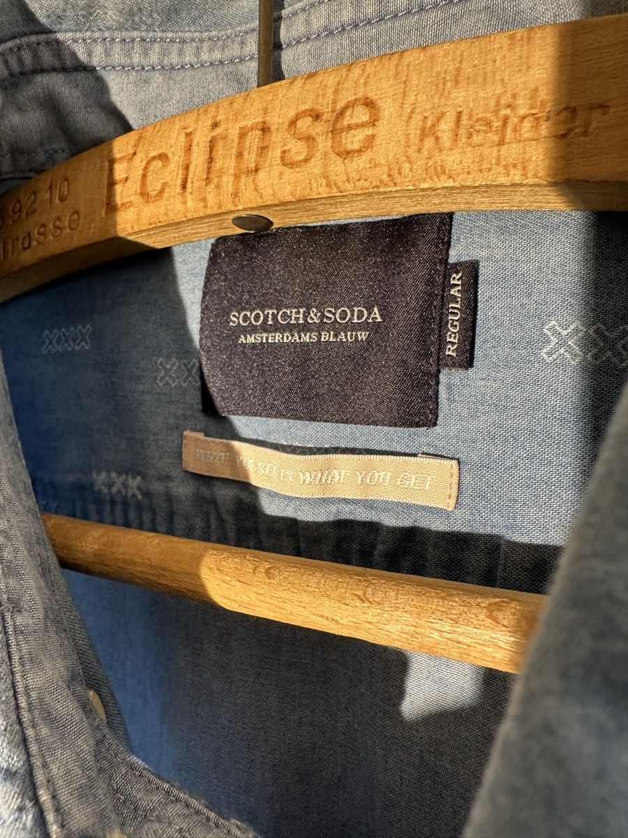 Camicie: Scotch & Soda Herren-Hemd Hellblau Gr. XL – Usato da Therwil venduto da jonasiw 2