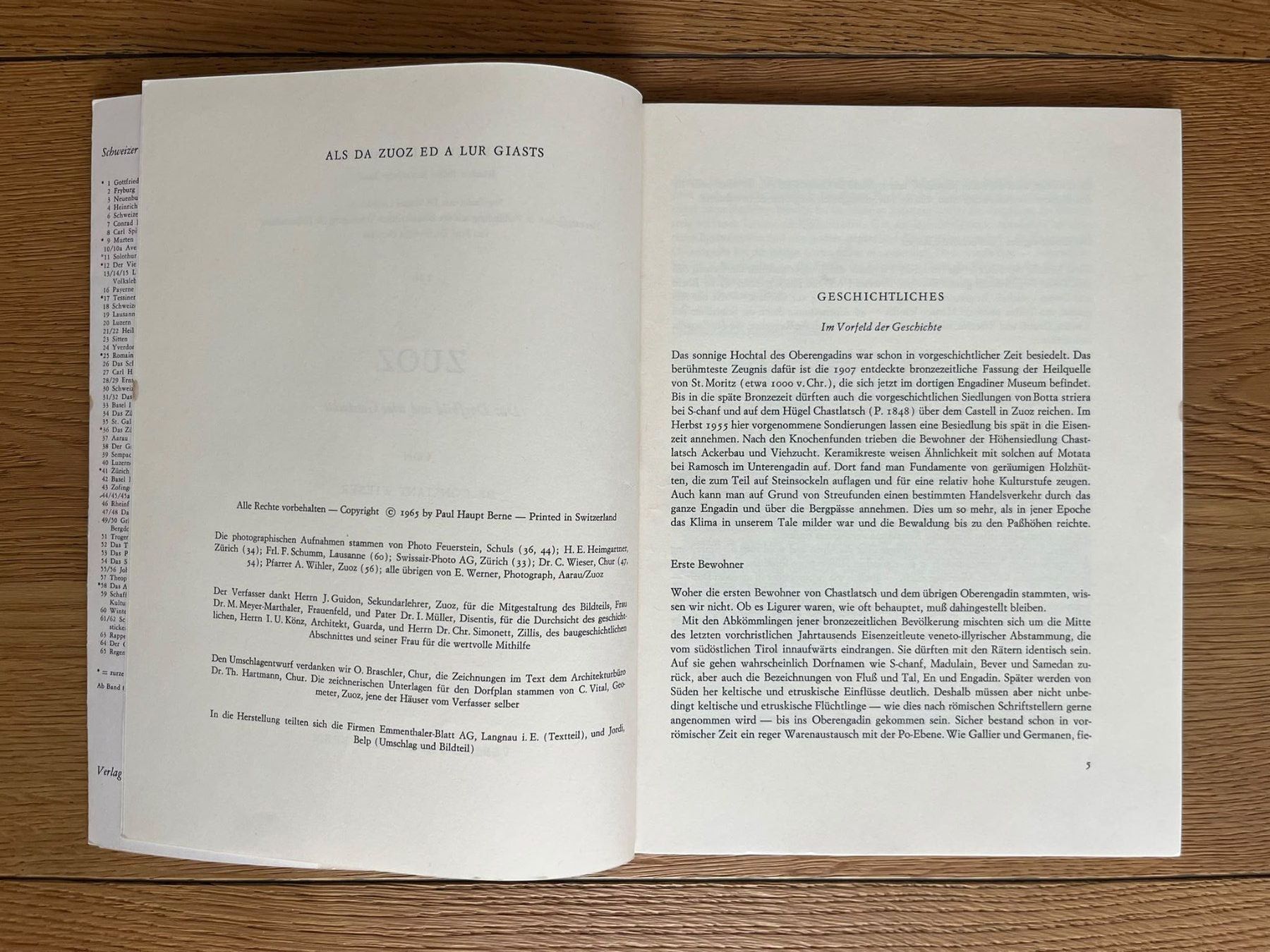 Libri: Zuoz. Das Dorfbild und seine Geschichte – Nuovo e nell'imballaggio originale da Altdorf UR venduto da luk_2p75 1