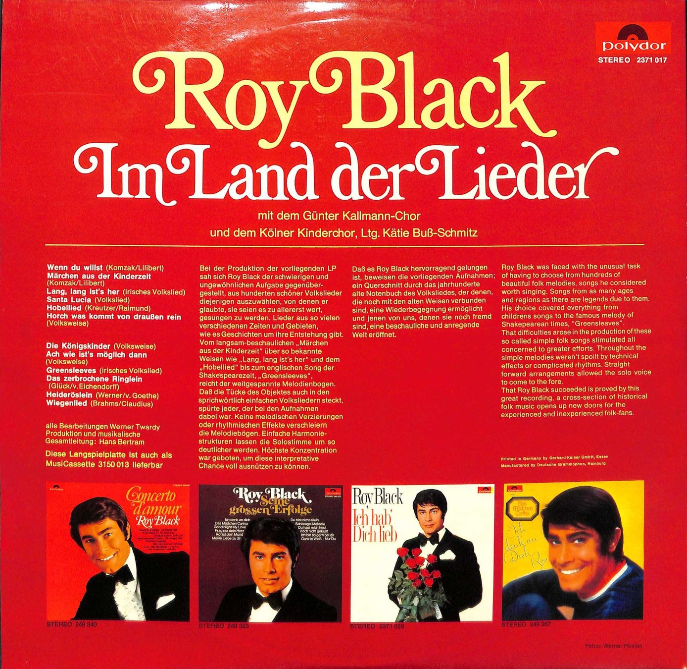 Dischi in vinile: LP: Roy Black - im Land der Lieder – Usato da Trimmis venduto da Dres2 1