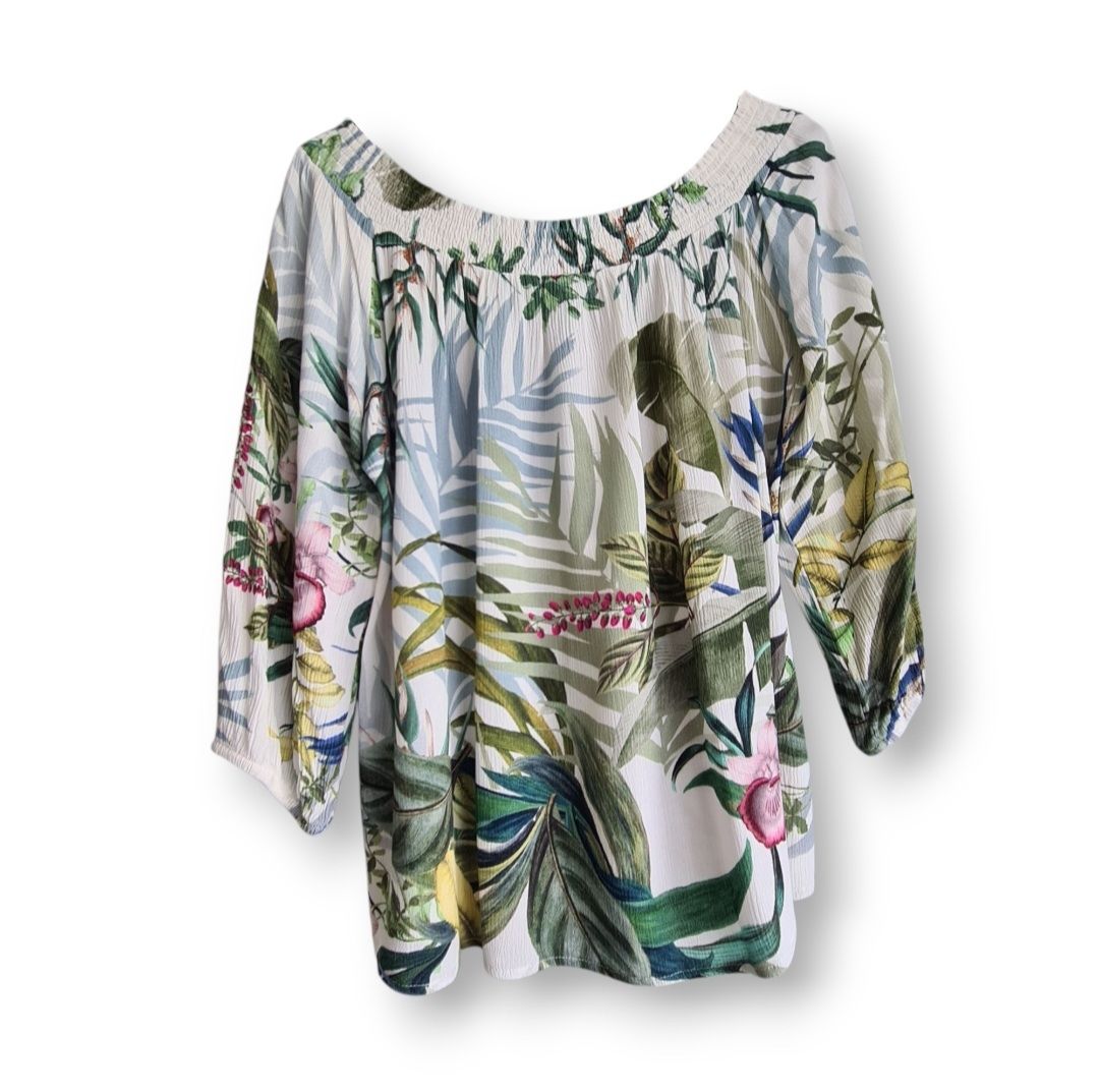 Desigual Blusen: Blouse Desigual taille L, épaules découvertes – Neu (gemäss Beschreibung) aus Renens VD von del_t2kx