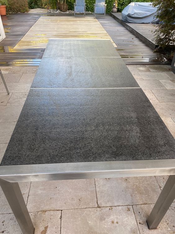 Edelstahl Granit Gartentisch Kaufen auf Ricardo